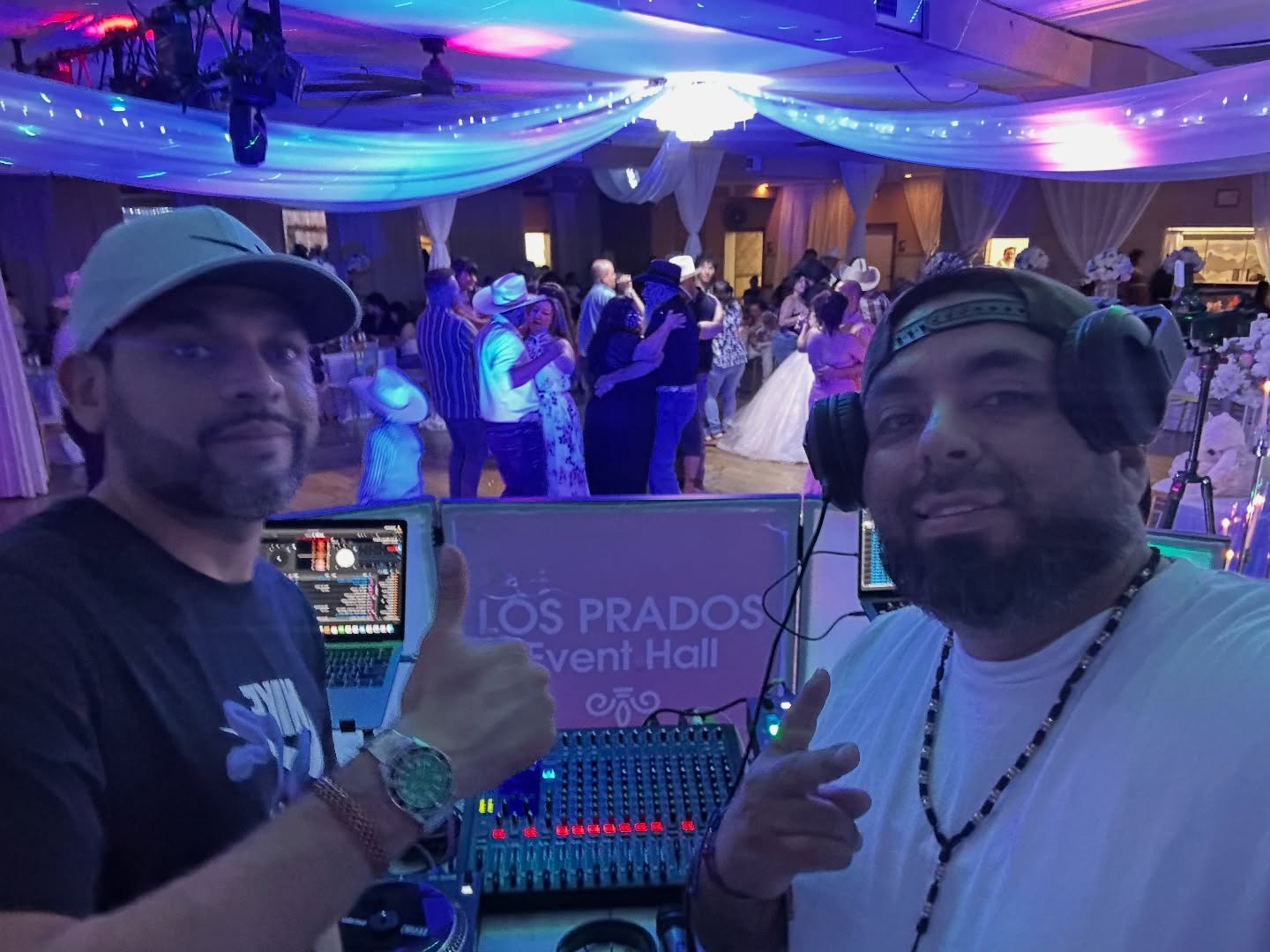 DJ Vic DJing a wedding
